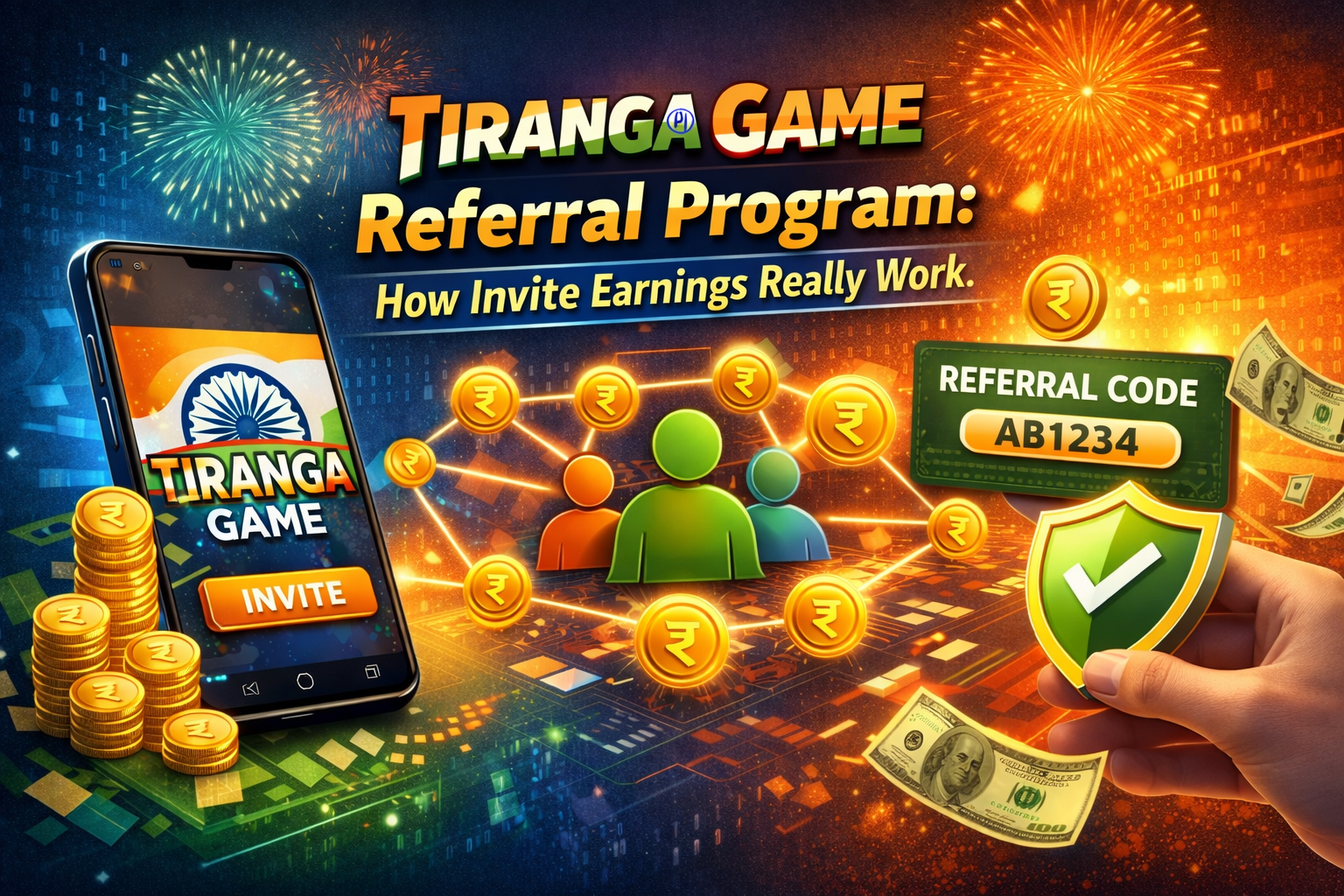 Tiranga Game referral bonus